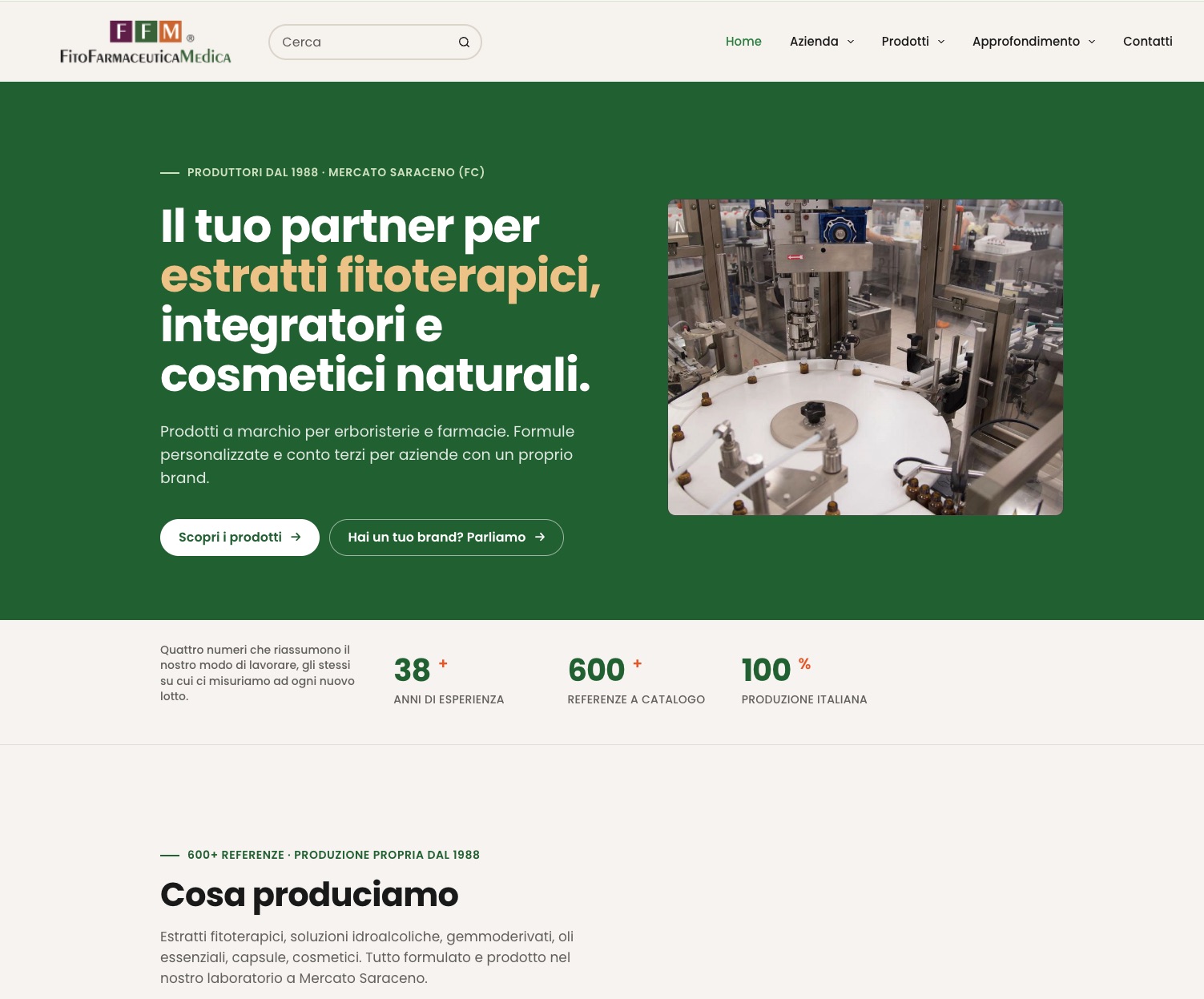 Redesign sito Fitofarmaceutica